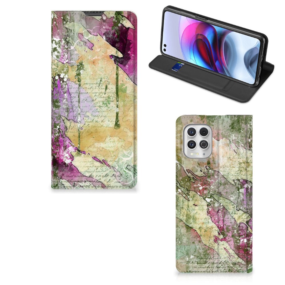 Bookcase Motorola Moto G100 Letter Painting - B2C Telecom