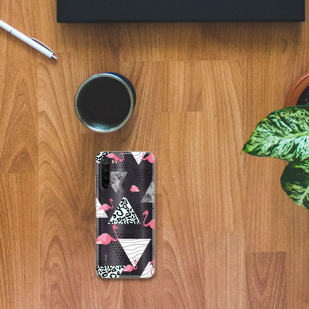 Xiaomi Redmi Note 8T TPU Hoesje Flamingo Triangle B2C Telecom