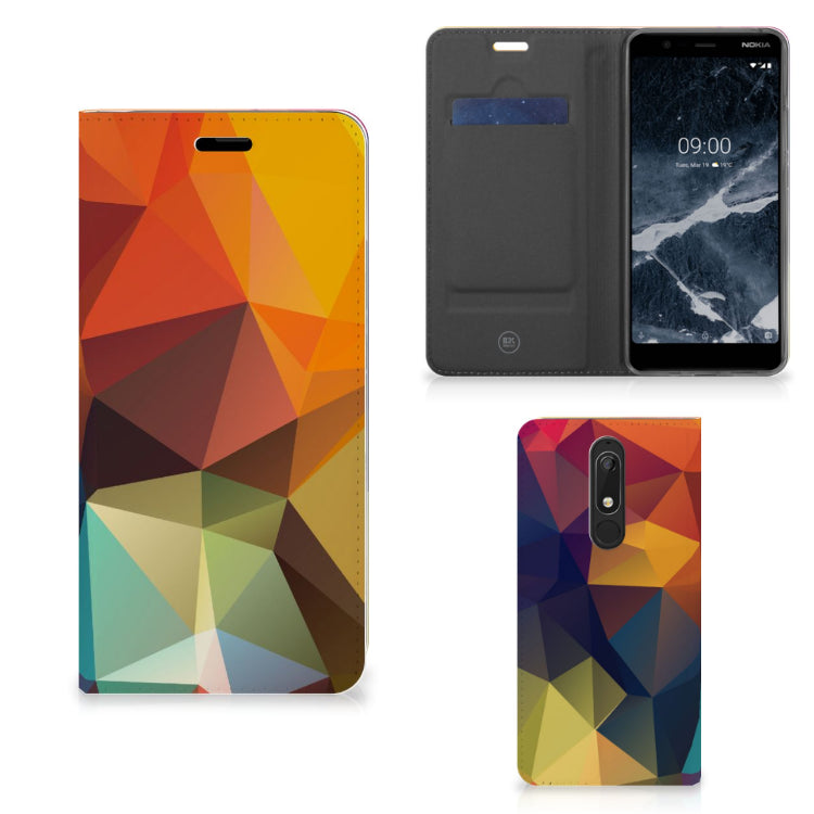 Nokia 5.1 (2018) Stand Case Polygon Color