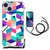 iPhone 14 Plus Shockproof Case Blokken Kleurrijk B2C Telecom