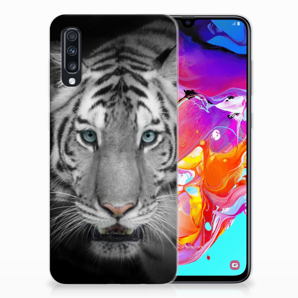 Samsung Galaxy A70 TPU Hoesje Tijger