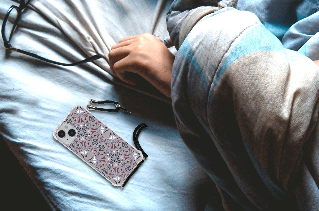 iPhone 14 Anti-Shock Hoesje Flower Tiles B2C Telecom