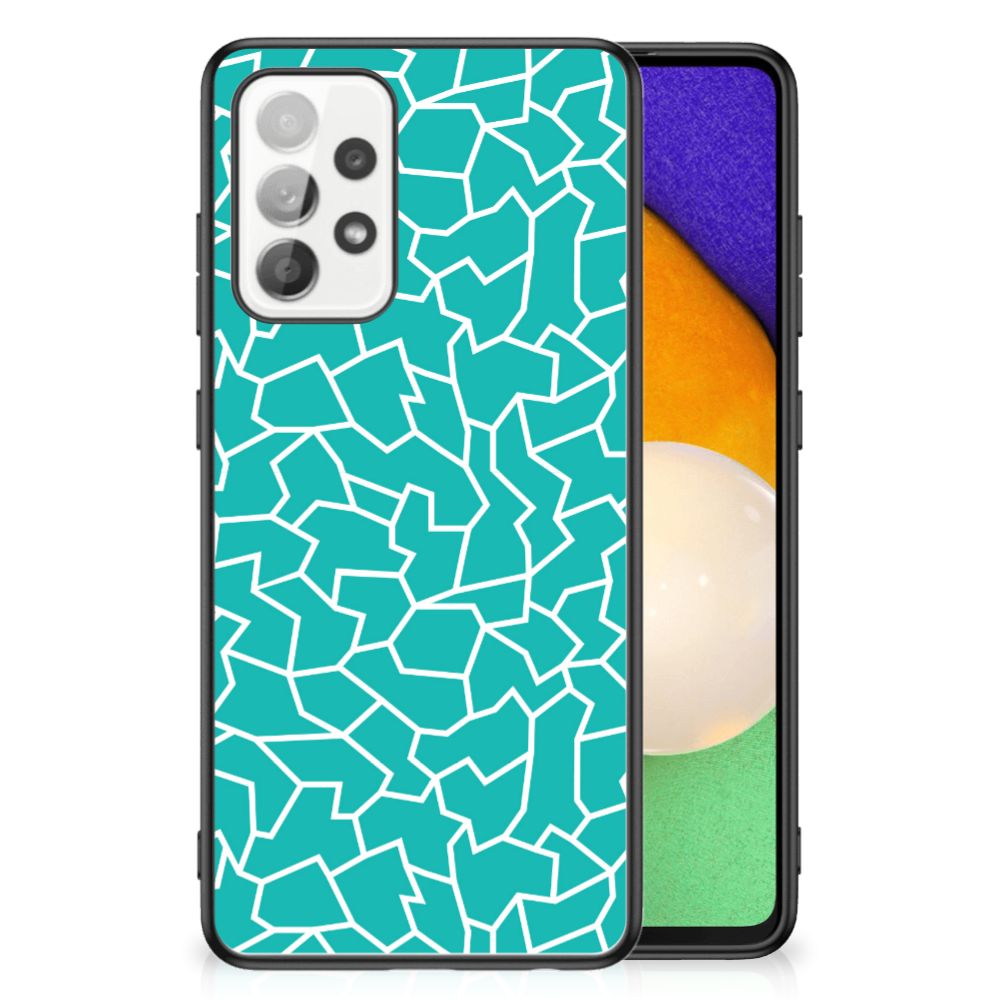 Samsung Galaxy A52 | A52s (5G/4G) Leuk Telefoonhoesje Cracks Blue