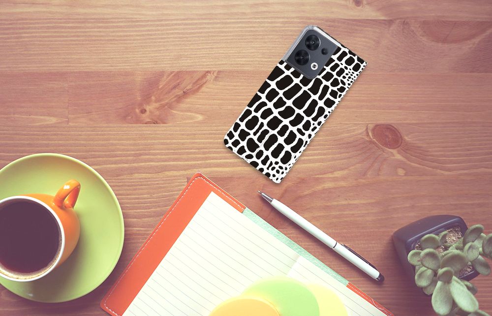 OPPO Reno8 Hoesje maken Slangenprint - B2C Telecom