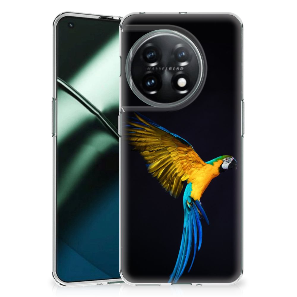 OnePlus 11 TPU Hoesje Papegaai