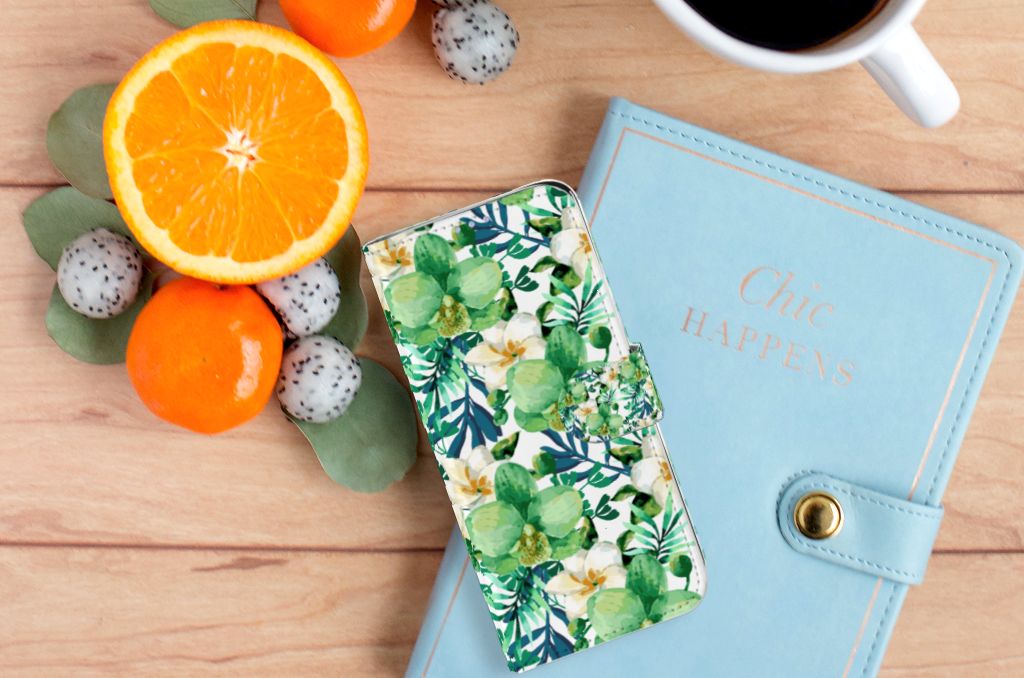 Samsung Galaxy A51 Hoesje Orchidee Groen