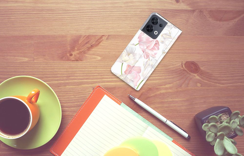 OPPO Reno8 Smart Cover Lovely Flowers - B2C Telecom