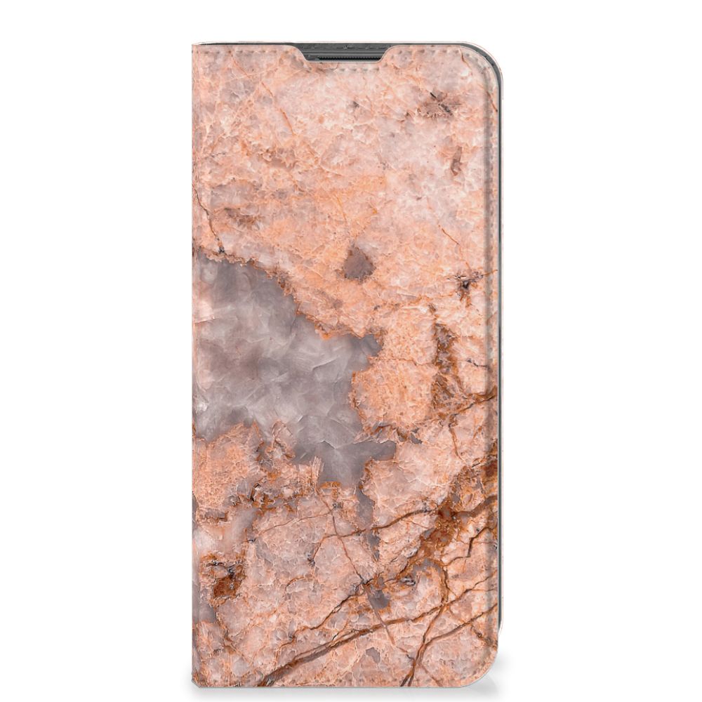 Nokia G11 | G21 Standcase Marmer Oranje - B2C Telecom