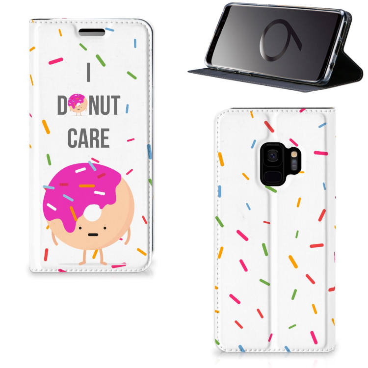 Samsung Galaxy S9 Flip Style Cover Donut Roze