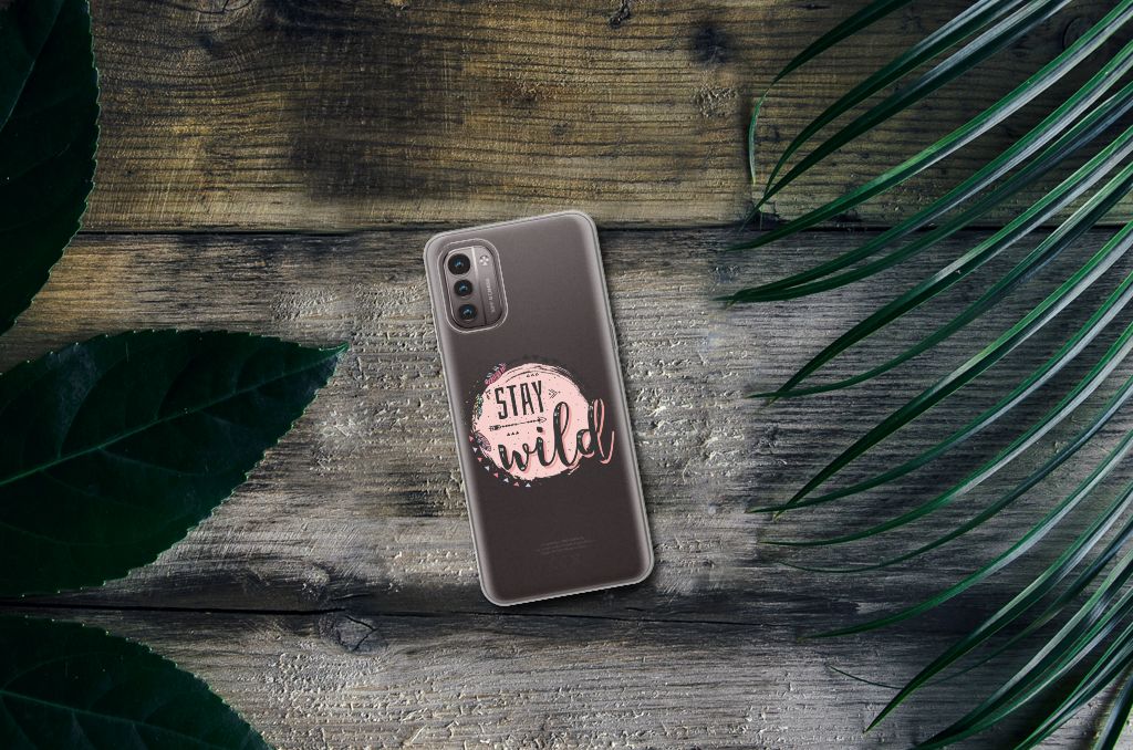 Nokia G21 | G11 Telefoonhoesje met Naam Boho Stay Wild B2C Telecom