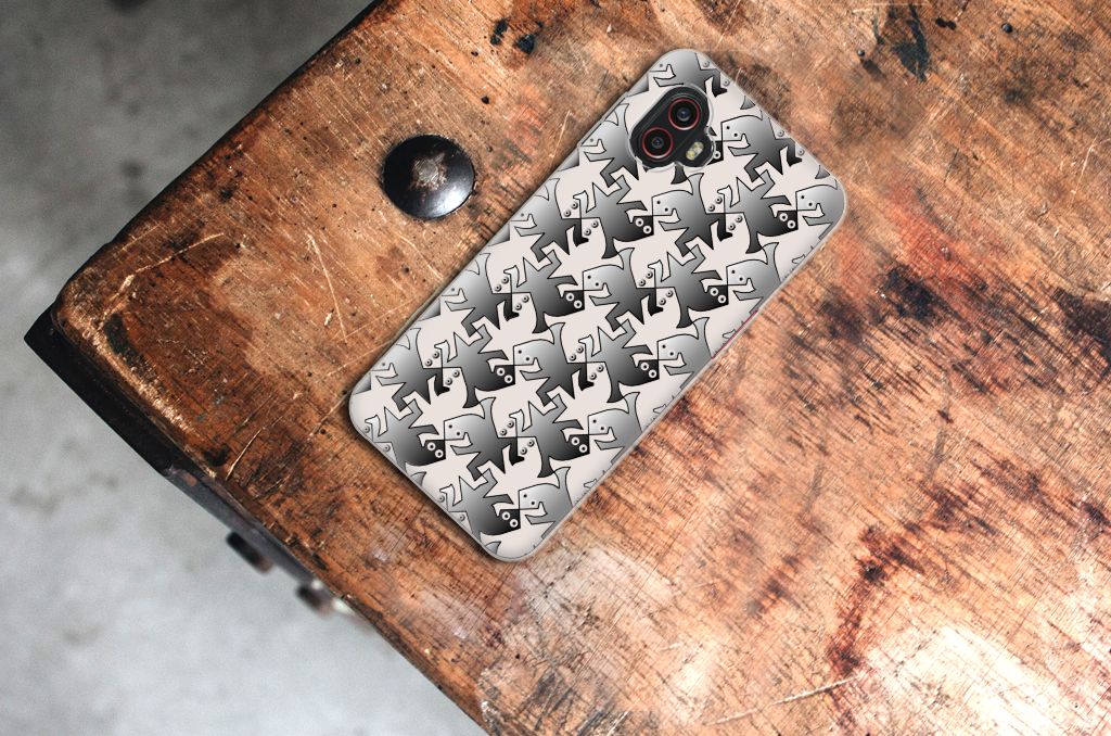 Samsung Galaxy Xcover 6 Pro TPU Hoesje Salamander Grey B2C Telecom