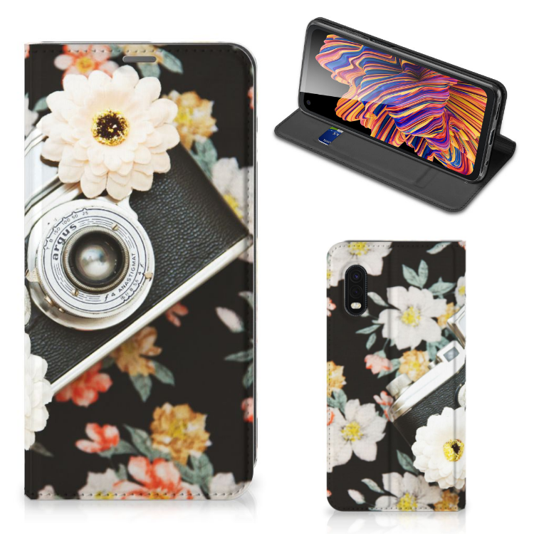 Samsung Xcover Pro Stand Case Vintage Camera - B2C Telecom
