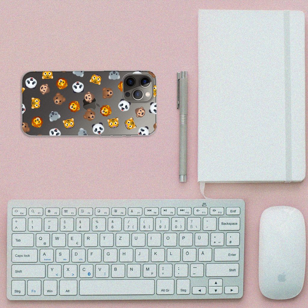 TPU bumper voor iPhone 12 Pro Max Dieren Emojis B2C Telecom