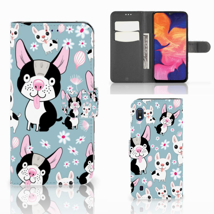 Samsung Galaxy A10 Telefoonhoesje met Pasjes Hondjes