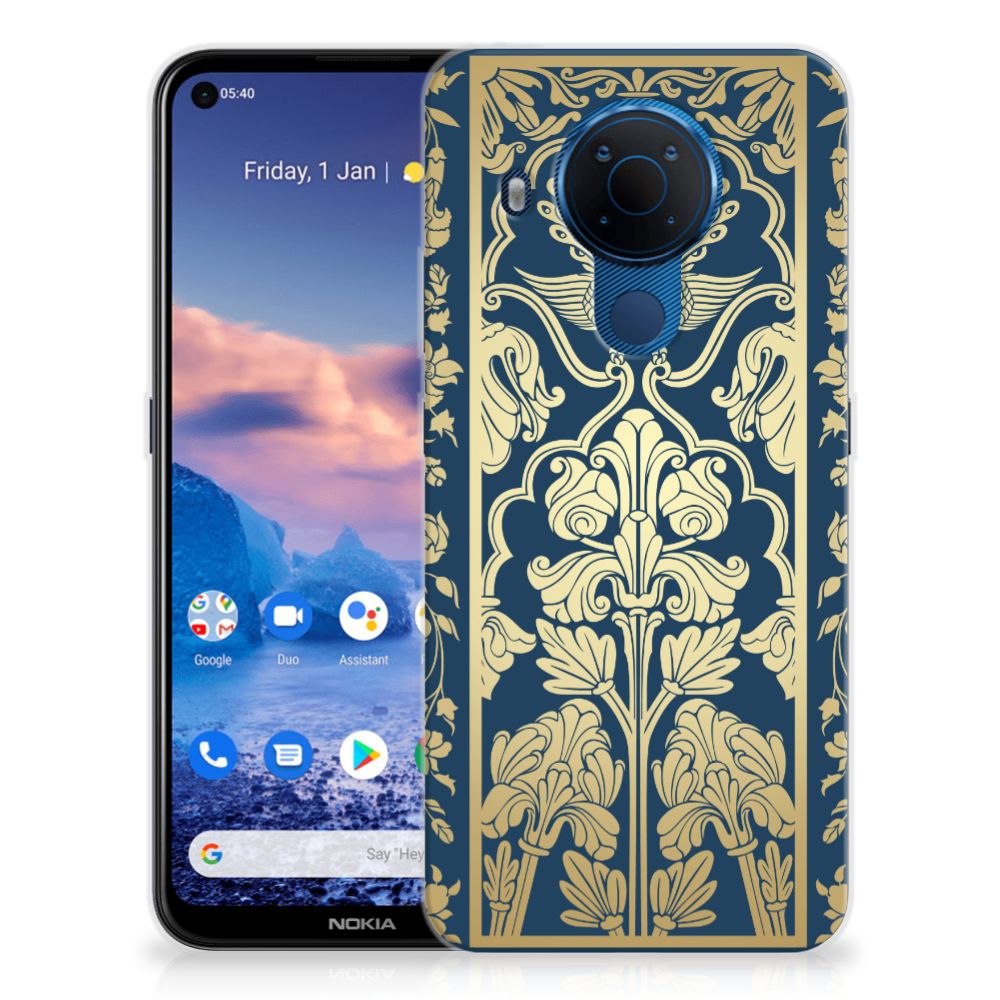 Nokia 5.4 TPU Case Beige Flowers