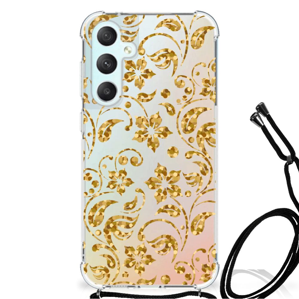 Samsung Galaxy S23 FE Case Gouden Bloemen B2C Telecom
