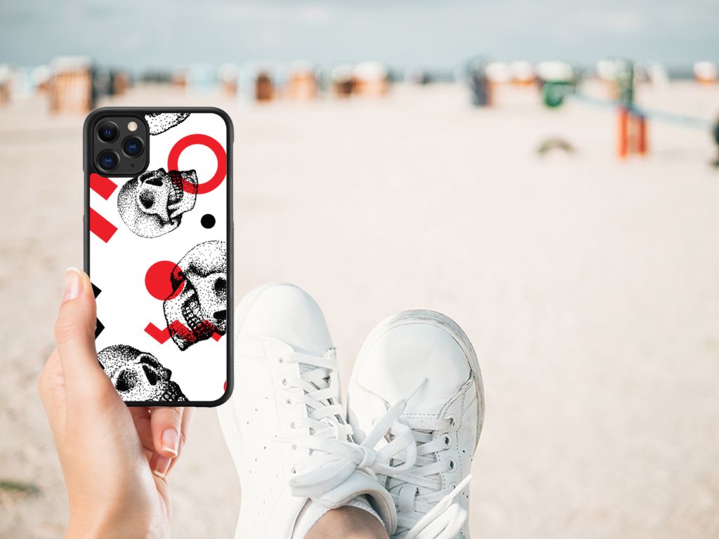 Mobiel Case Apple iPhone 11 Pro Max Skull Red B2C Telecom