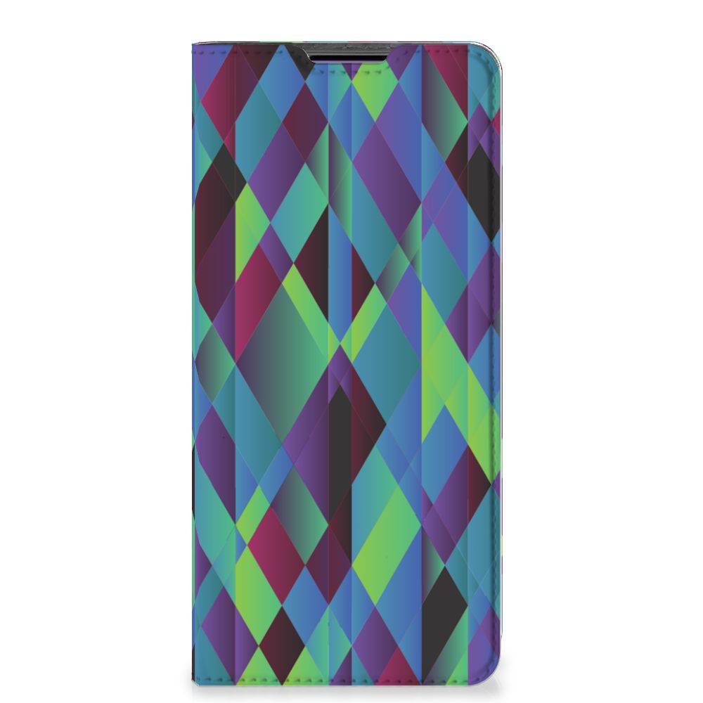 Motorola Edge 30 Pro Stand Case Abstract Green Blue - B2C Telecom