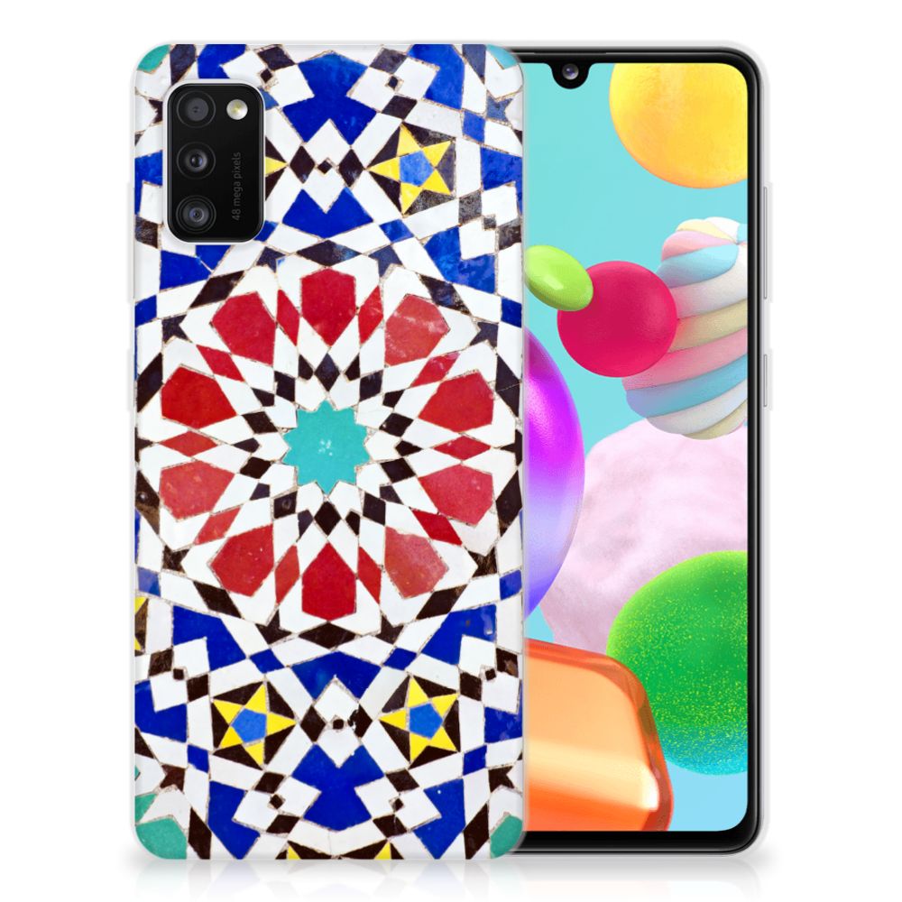 Samsung Galaxy A41 TPU Siliconen Hoesje Mozaïek B2C Telecom