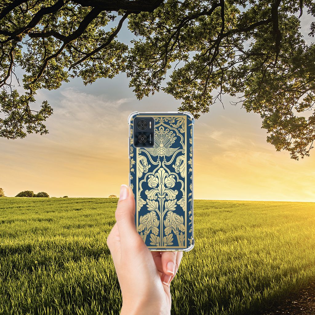 Motorola Moto E22 | E22i Case Beige Flowers B2C Telecom