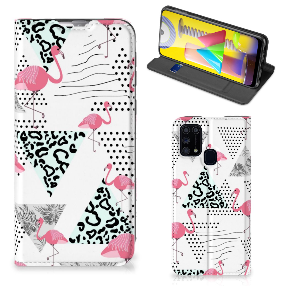 Samsung Galaxy M31 Hoesje maken Flamingo Triangle - B2C Telecom