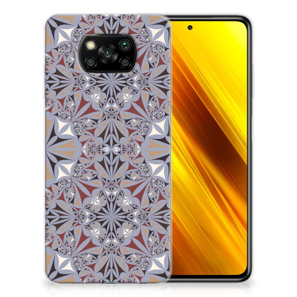 Xiaomi Poco X3 | Poco X3 Pro TPU Siliconen Hoesje Flower Tiles B2C Telecom
