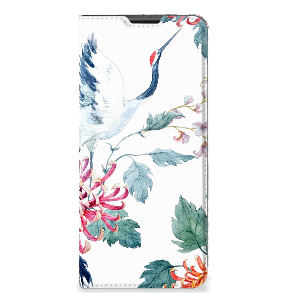 Motorola Moto G51 5G Hoesje maken Bird Flowers - B2C Telecom