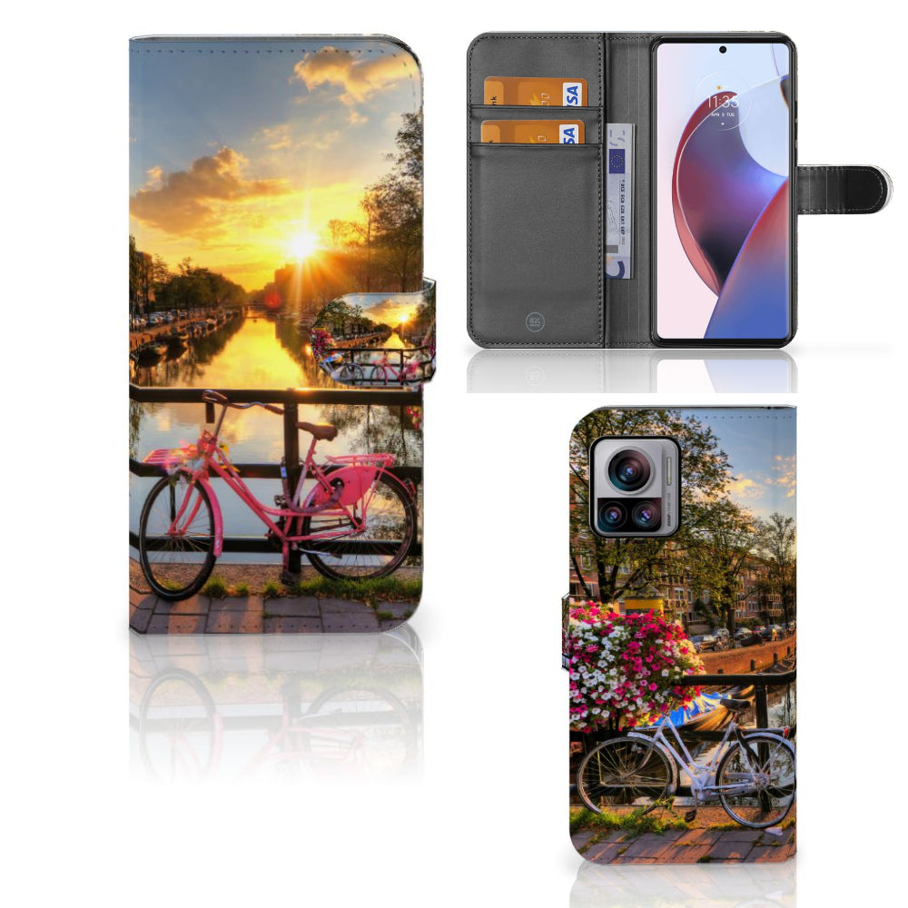 Motorola Edge 30 Ultra Flip Cover Amsterdamse Grachten