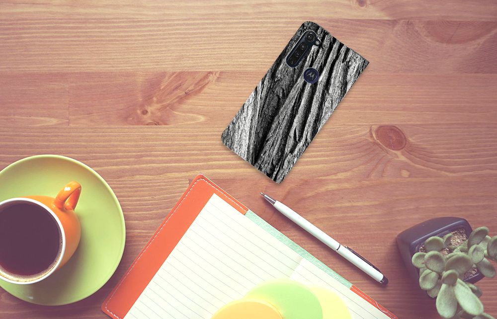 Book Wallet Case Motorola Moto G Pro Boomschors Grijs - B2C Telecom