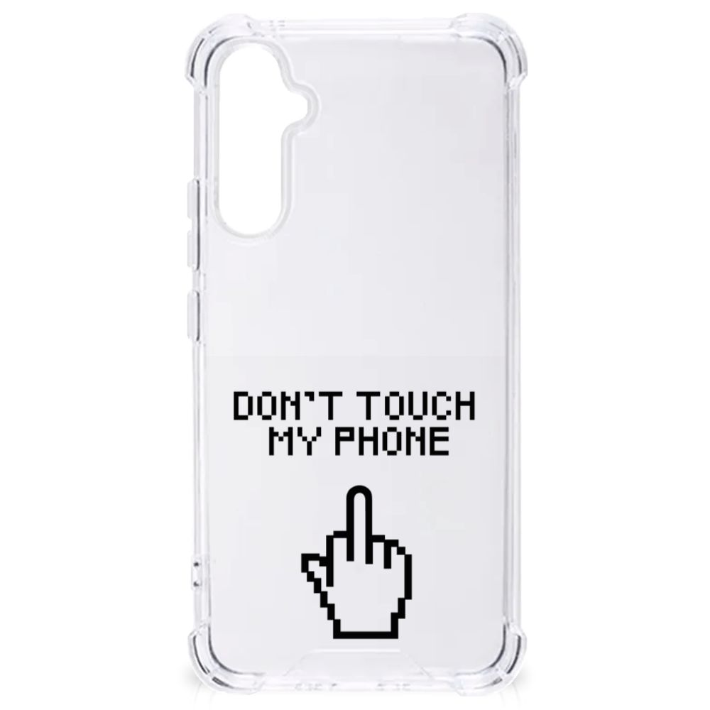Samsung Galaxy A34 Anti Shock Case Finger Don't Touch My Phone