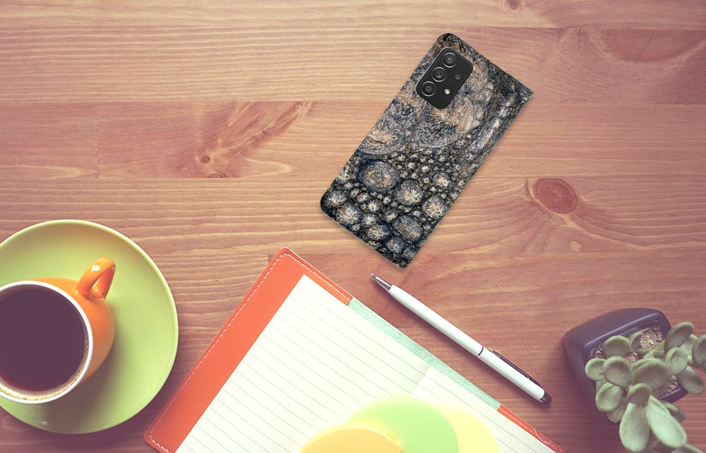 Samsung Galaxy A52 Hoesje maken Krokodillenprint - B2C Telecom