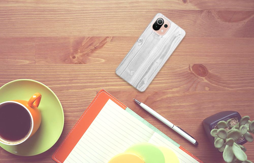 Xiaomi Mi 11 Lite | 11 Lite 5G NE Bumper Hoesje White Wood B2C Telecom