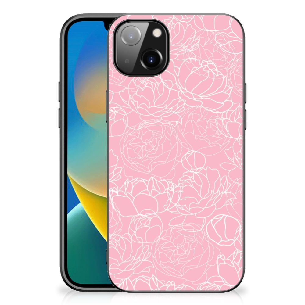 iPhone 14 Plus Bloemen Hoesje White Flowers