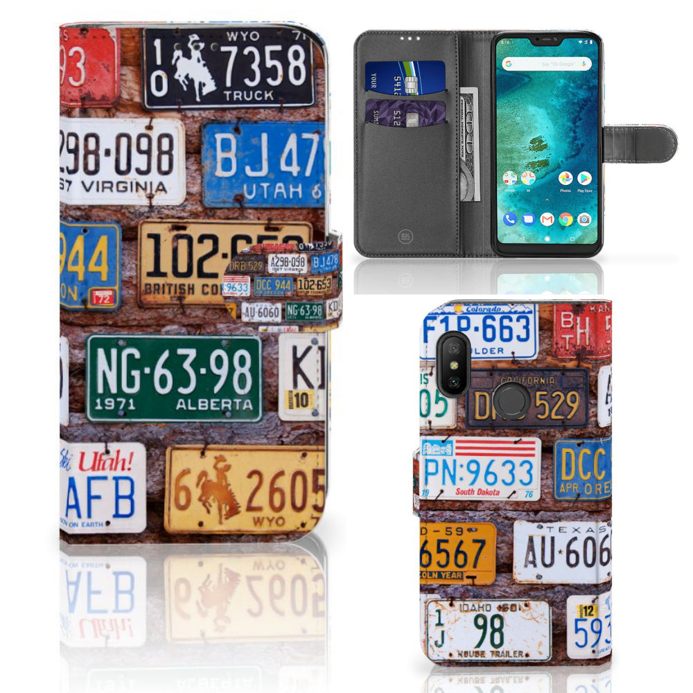 Xiaomi Mi A2 Lite Telefoonhoesje met foto Kentekenplaten
