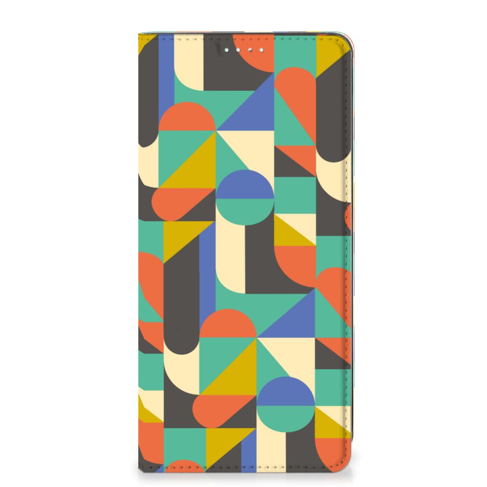 Samsung Galaxy A71 Hoesje met Magneet Funky Retro - B2C Telecom