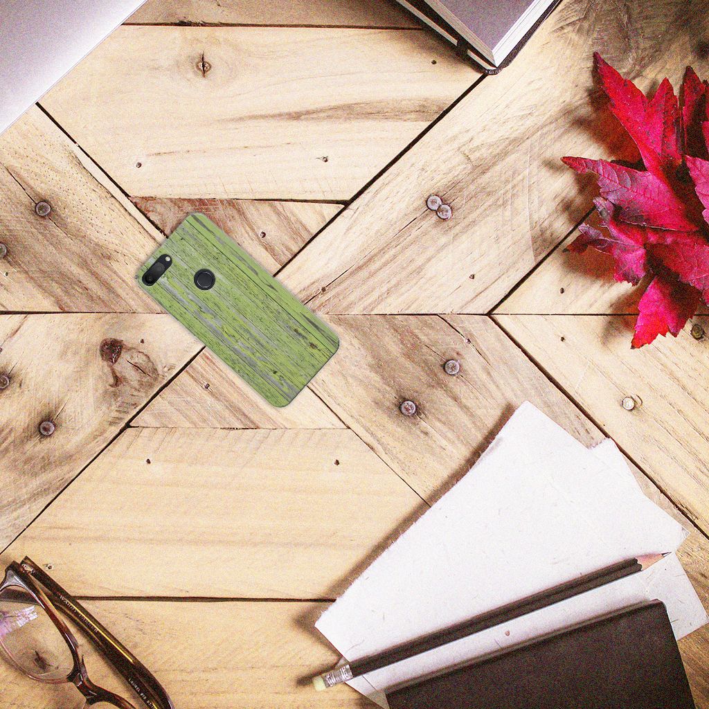 Alcatel 1S (2019) Bumper Hoesje Green Wood B2C Telecom