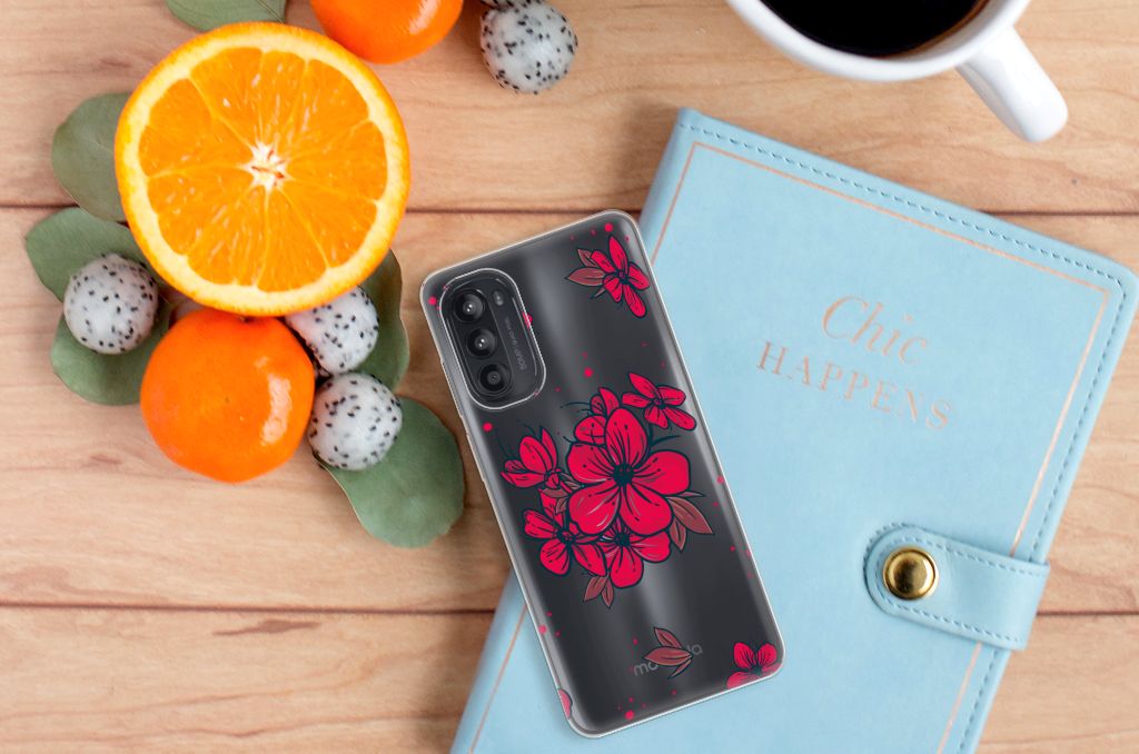 Motorola Moto G52/G82 TPU Case Blossom Red B2C Telecom