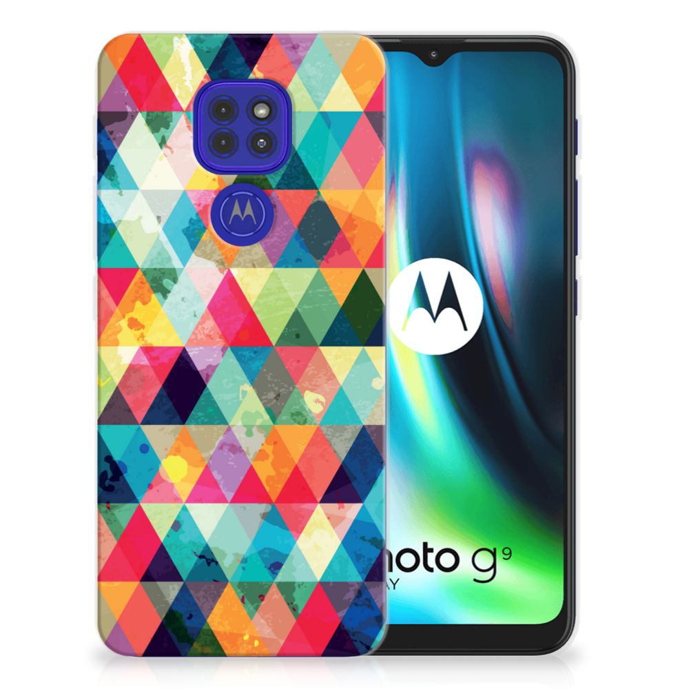 Motorola Moto G9 Play | E7 Plus TPU bumper Geruit B2C Telecom