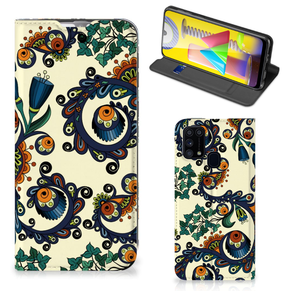 Telefoon Hoesje Samsung Galaxy M31 Barok Flower - B2C Telecom