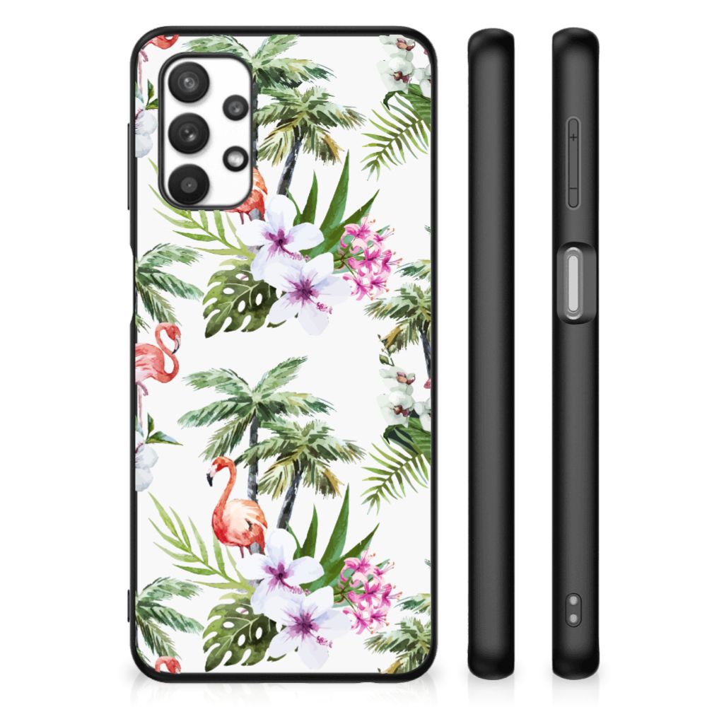 Samsung Galaxy A32 5G Dierenprint Telefoonhoesje Flamingo Palms B2C Telecom