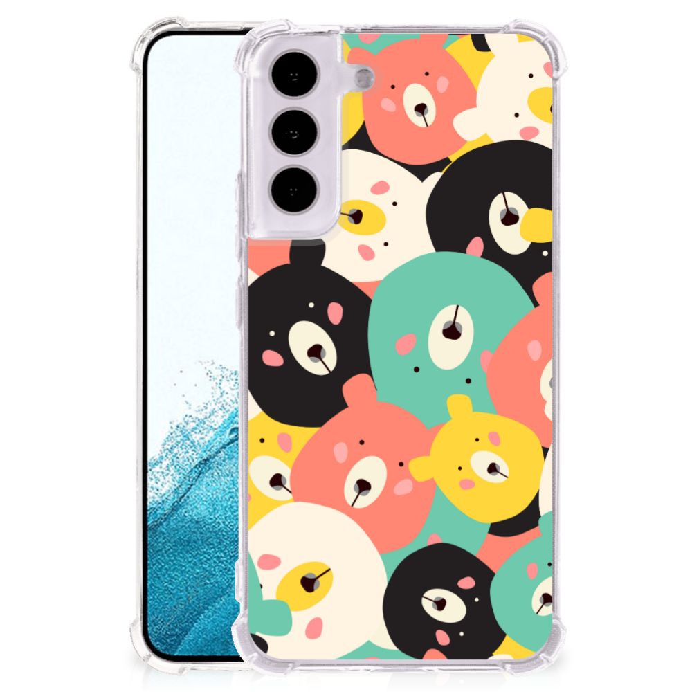 Samsung Galaxy S22 Stevig Bumper Hoesje Bears