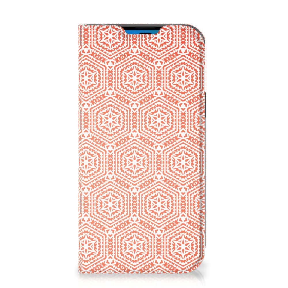 iPhone 14 Pro Hoesje met Magneet Pattern Orange - B2C Telecom