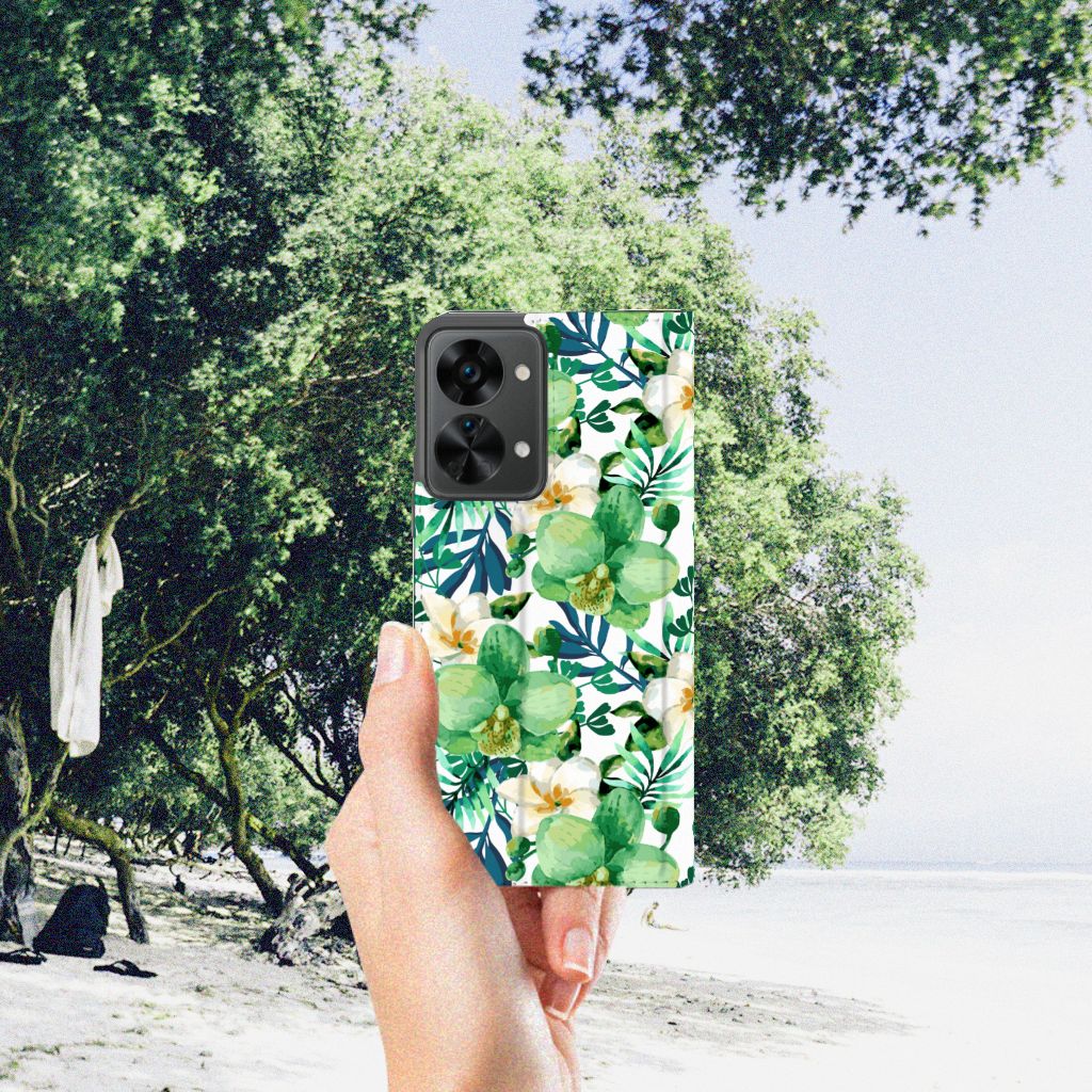 OnePlus Nord 2T Smart Cover Orchidee Groen - B2C Telecom