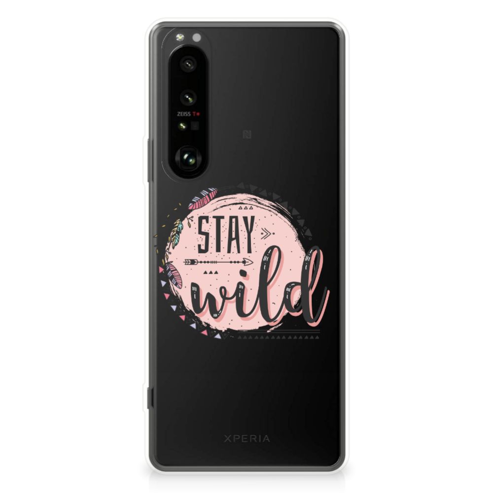 Sony Xperia 1 III Telefoonhoesje met Naam Boho Stay Wild B2C Telecom
