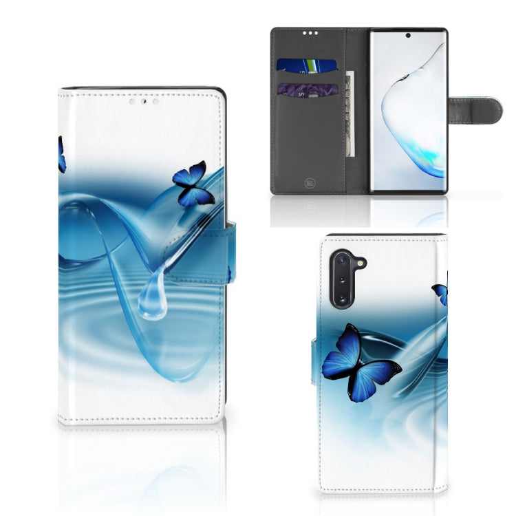Samsung Galaxy Note 10 Telefoonhoesje met Pasjes Vlinders