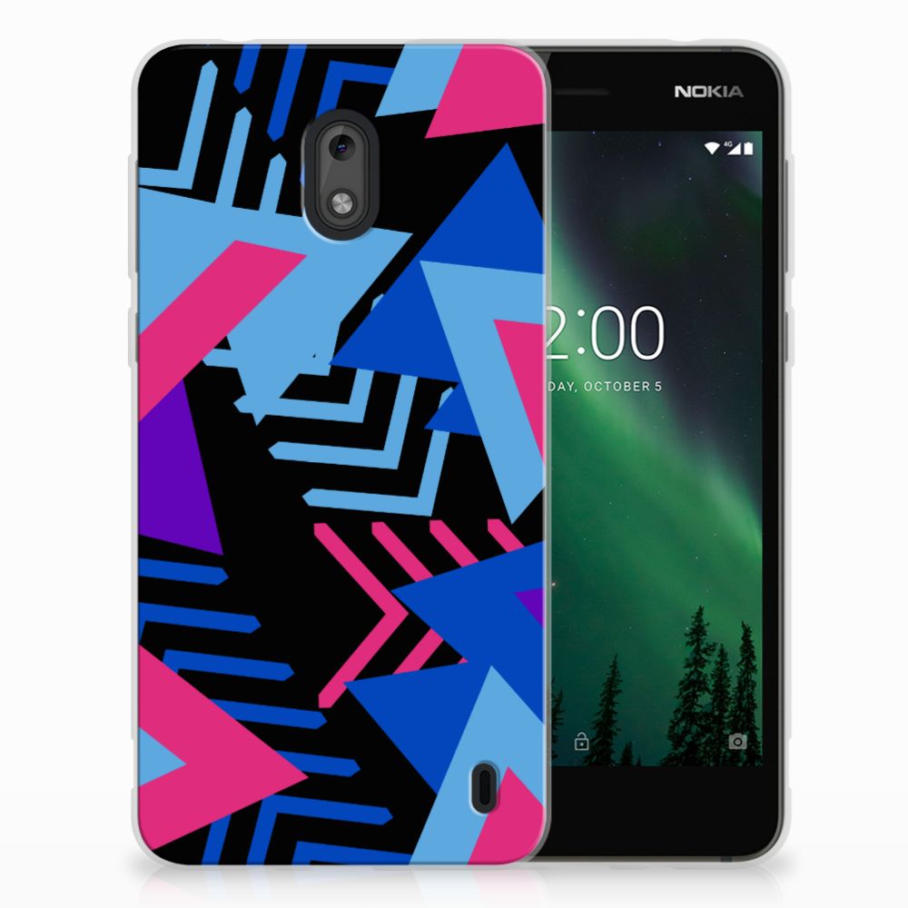 Nokia 2 TPU Hoesje Funky Triangle