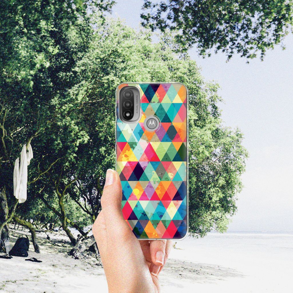 Motorola Moto E20 | E40 TPU bumper Geruit B2C Telecom