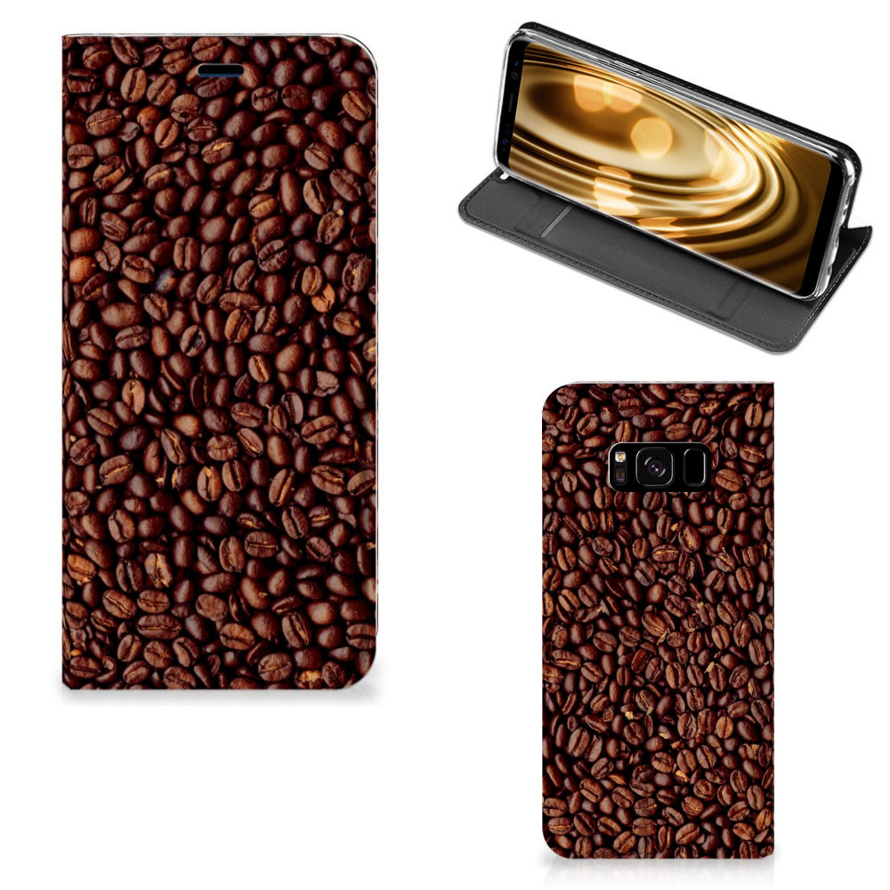 Samsung Galaxy S8 Flip Style Cover Koffiebonen