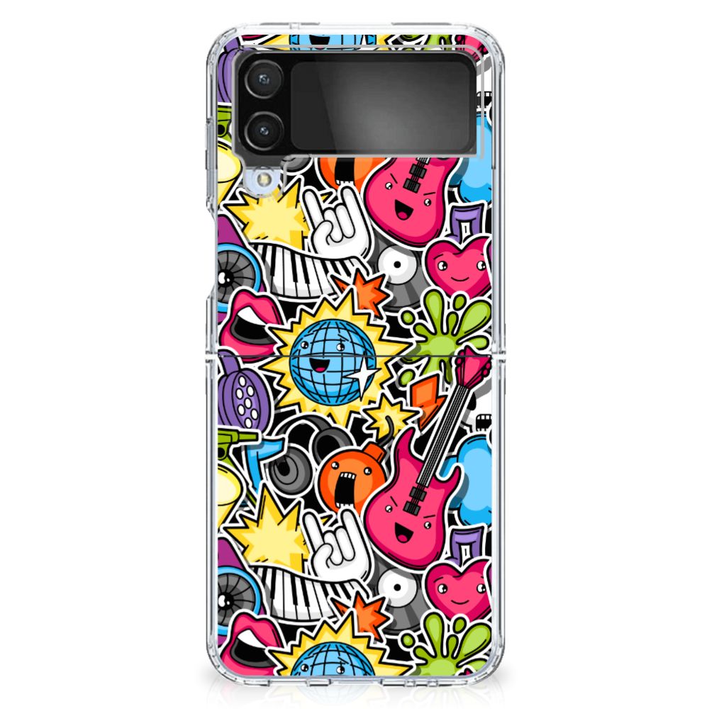 Samsung Galaxy Z Flip 4 Silicone Back Cover Punk Rock