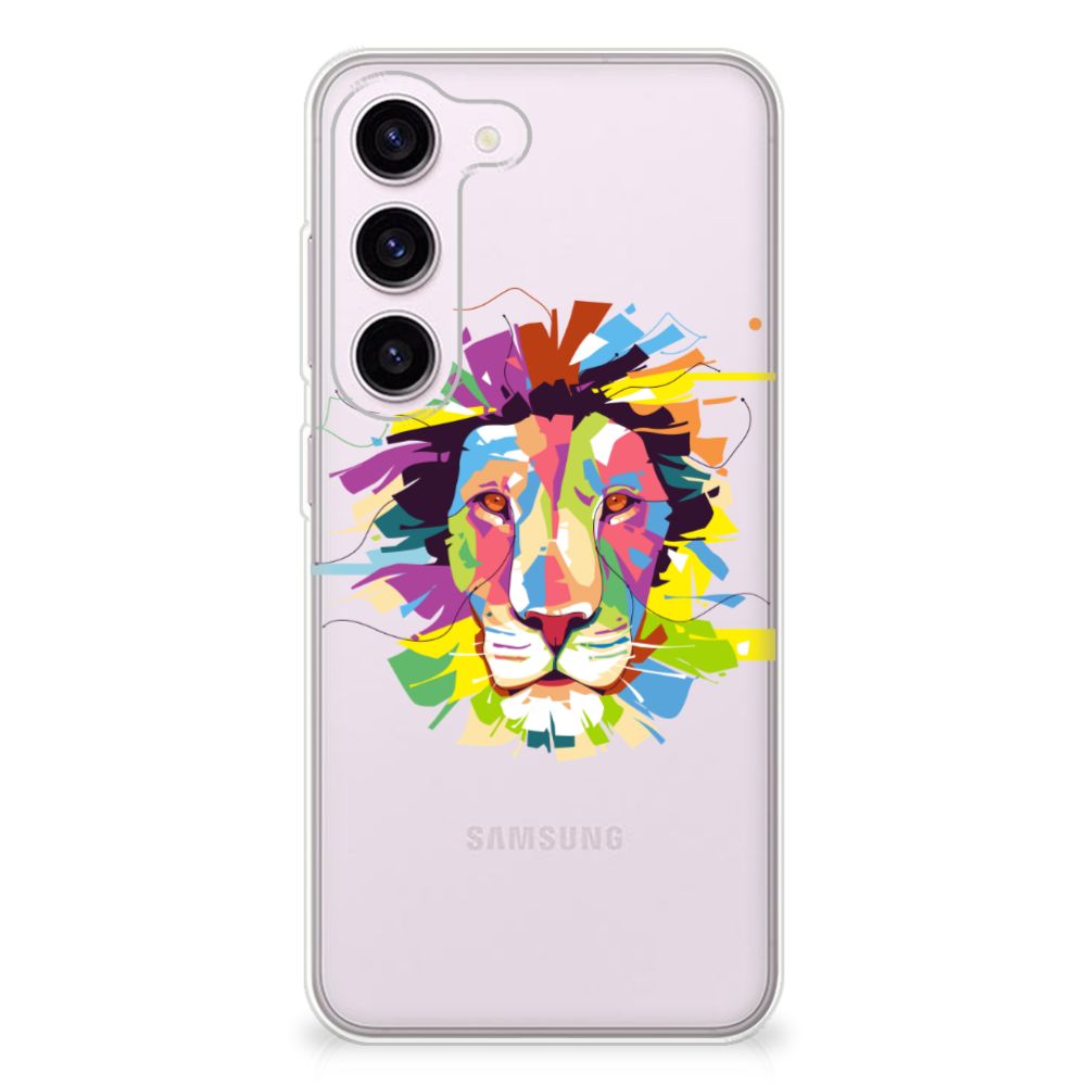 Samsung Galaxy S23 Telefoonhoesje met Naam Lion Color B2C Telecom